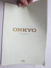Onkyo Audio Products 1996-1997 -catalog / tuoteluettelo