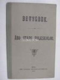 Betygbok för Åbo stads folkskolor Signe Kling