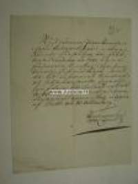 Papintodistus rusthollari Johan Henricsson, Piikkiö, Hadvala, Seppä 23.10. 1807