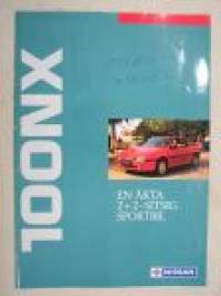 Nissan 100NX -myyntiesite / brochure