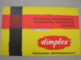 Dimplex öljytäytteiset sähkölämmittimet -esite