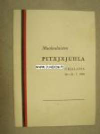 Muolaalaisten Pitäjäjuhla Urjalassa 30-31.7.1960 -ohjelmakortti