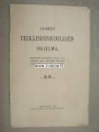 Suomen Teollisuuskoulujen ohjelma 1912