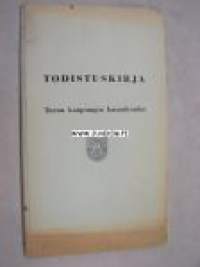 Pirjo Liisa Lehto Todistuskirja Turun kaupungin kansakoulut
