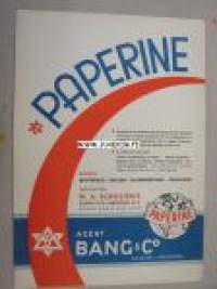 Paperine / Bang & Co -paperimassan lisäainemainos