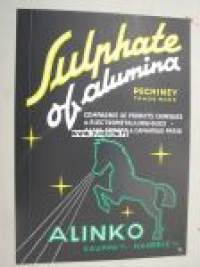 Sulphate of Alumina / Alinko Kauppa Oy -paperiteollisuuden mainos