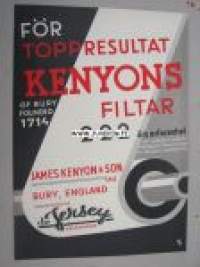 James Kenyon & Son / de Jersey -paperiteollisuuden mainos