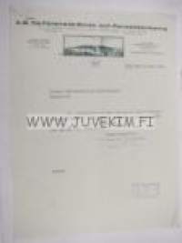 A.B. De Förenade Borst- och Penselfabrikerna, Turku 10.3.1934 -asiakirja