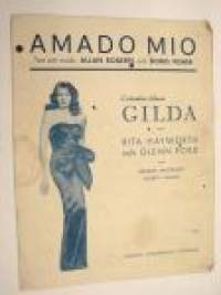 Amado Mia - Columbia filmen Gilda (Rita Hayworth) -nuotit