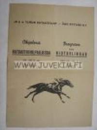 JR 6 / Turun Ratsastajat - Åbo Ryttare ohjelma Ratsastuskilpailuissa 1946 -käsiohjelma