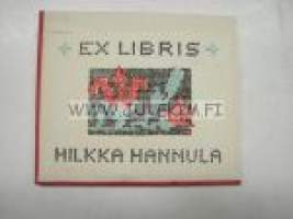 Ex Libris Hilkka Hannula -kirjanomistajamerkki
