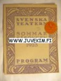 Svenska Teatern Program 1923-24 nr 1 -käsiohjelma