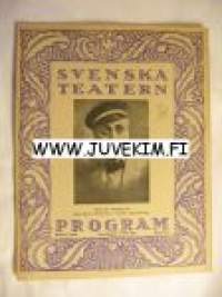 Svenska Teatern Program 1921-22 nr 22 -käsiohjelma