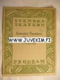 Svenska  Teatern Program 1921-22 nr 19 -käsiohjelma