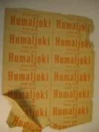 Humaljoki Koiviston rautatie rahtiosoitelappuarkki 3 kpl
