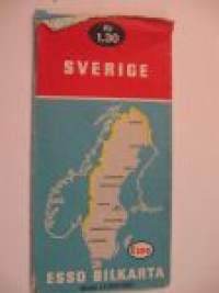 Sverige Esso bilkarta