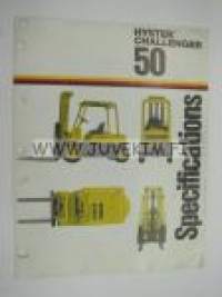 Hyster Challenger 50 Specifications -myyntiesite englanniksi