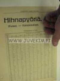 Hihnapyöriä -Agros Oy myyntiesite