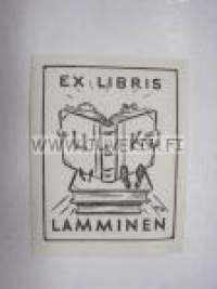 Ex Libris U & K Lamminen -kirjanomistajamerkki