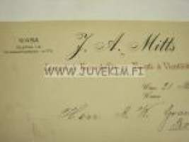 J.A. Mitts Vaasa Import & Export, Tuonti- ja Vientiliike 21.3.1924 -asiakirja