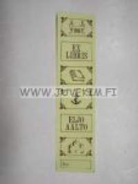 Ex Libris Eljo Aalto -kirjanomistajamerkki