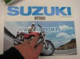 Suzuki GT500 moottoripyörä -myyntiesite
