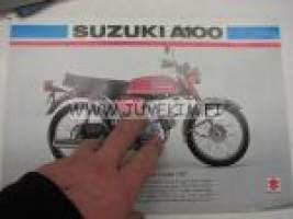 Suzuki A100 moottoripyörä -myyntiesite