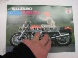 Suzuki GS750 moottoripyörä -myyntiesite