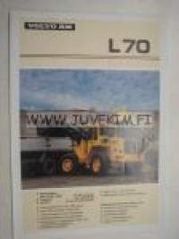 Volvo BM L 70 etukuormaaja -myyntiesite
