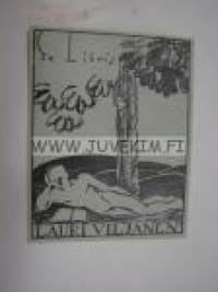 Ex Libris Lauri Viljanen -kirjanomistajamerkki