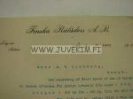 Finska Råleders Ab, Åbo 15.4.1919 -asiakirja