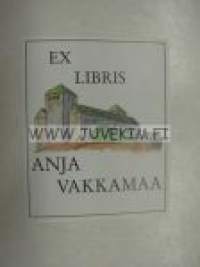 Ex Libris Anja Vakkamaa -kirjanomistajamerkki