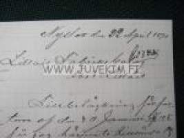 Nyslott 22.4.1890 dokument, asiakirja
