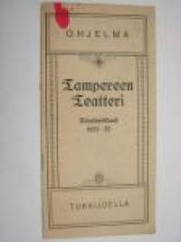 Tampereen teatteri näytäntökausi 1921-22 