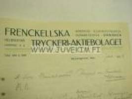 Frenckellska Tryckeri-Aktiebolaget, Helsinki ?.1.1914 -asiakirja