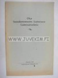 Ohje sairaskertomusten laatimiseen Lastensairaalassa - Ledning vid uppgörandet av sjukhistorier å Barnsjukhuset 1926