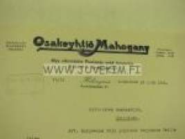 Osakeyhtiö Mahogany, Helsinki 23.5.1925 -asiakirja