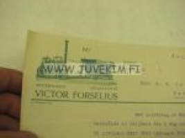 Victor Forselius, Turku 1.4.1916 -asiakirja