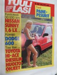 Tuulilasi 1987 nr 8 - koeajossa Dodge 600, kestotestissä Nissan Sunny 1,6 LX