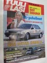 Tuulilasi 1987 nr 9 - koeajossa uusi Toyota Corolla 1.3 GL Sedan, Mitsubishi Colt, dieselpakettiautot