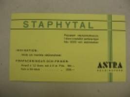 Staphytal lääkemainos / imupaperi Astra