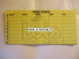 Time-Table -tarra