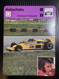 Autourheilu keräilykortti Emerson Fittipaldi