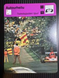 Autourheilu keräilykortti Toimistsijoiden liput