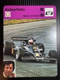 Autourheilu keräilykortti Mario Andretti