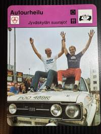 Autourheilu keräilykortti Jyväskylän Suurajot