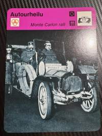Autourheilu keräilykortti Monte Carlon ralli