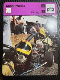 Autourheilu keräilykortti Karting