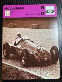 Autourheilu keräilykortti Nino Farina