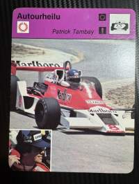 Autourheilu keräilykortti Patrick Tambay